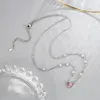 Chaînes Gioio Pearl Heart Collier Femme Summer Light Luxe Minority Design Haut de gamme 2024 Style Rose All-Match Clavicule Chaîne