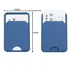 1pcs Silice Credit ID Card Holder Elastic Mobile Phe Wallet Wallet Case Adhesive Pocket Sticker Cellphe Accories B41t#