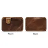 Retro Leather Credit Busin Mini Card Wallet 2024 Cvenient Man Women Smart Wallet Busin Card Card C case x26p#