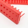 3 -dak Socket Organizer Trade Rack Holder Metric SAE 1/4 "3/8" 1/2 "Red Black Plastic Sleeve houder Garage Storage Tool Rack organiseren