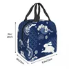 Изолированные сумки для обеда Untamed WangXian Bunny для женщин Mo Dao Zu Shi Resuable Cooler Thermal Bento Box Outdoor Cam Travel H7C1 #