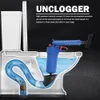 Luft Power Drain Blaster Gun High-Pressure Manual Sink Kolv för dusch badkar badrum toaletter rör muddring rena pumpverktyg