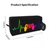 Video Game Ctroller Heartbeat Makeup Bag para mulheres Travel Cosmetic Organizer Cute Gamer Gaming Storage Bolsas de higiene x6PD #