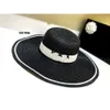 Chapéu clássico de designer de borda larga, chapéu de praia, verão, opção feminina, jardim, moda, pescador, chapéus de balde