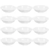 Assiettes 12 pcs pour l'assaisonnement Sauce de soja Pottery Pottery trempou rond petit vinaigre bols dessert blanc