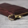 S.Worker Vintage äkta läderplånbok Handgjorda herrkohide läder LG Wallet Pocket Pocke Purse Clutch C Card Holder i52y#