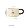 Mugs Cute Creative Office Latte Coffee Household Oatmeal Milk Breakfast Ceramic Cup Simple Couple Water Friend Gift