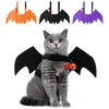 Cat Costumes Decorative Artificial Wing Pet Cosplay Prop With Bell Cloth Dog Wings Pumpkin Bells Black/Purple/Orange