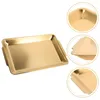 Dinnerware Sets Stainless Steel Square Plate Dinner Kitchen Plates Pasta 304 Salad Steak Metal Serving