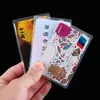 10st/uppsättning PVC Transparent Matte Card Holder Women's and Men's ID Card Protective Cover Waterproof and Wear Resistent E0W9#