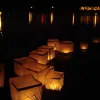 Brushes 10pcs/lot 10cm/15cm Square Water Floating Candle Lantern Waterproof Chinese Ing Paper Lanterns for Wedding Party Decoration