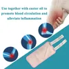 Pillow 2 Pcs Castor Oil Pack Reusable Compress Pad With Adjustable Strap Body Care Essential Conditioning Wrap For Calf Knee Arm