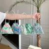 1pc Geschenkbonbon -Schmuck Organizer Keys Ohrhörer Aufbewahrungstaschen Draw String Storage Bag FR Kosmetische Lippenstiftbeutelbeutel H9GT#