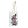 Storage Bags Diy Dot Diamond Fashionable And Unique Canvas Tote Bag Daily Necessities Pouch Handbag Grocery Eco Friendly