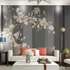 Wallpapers Wellyu personalizado papel de parede 3d moderno bonito escuro rico sofá tv fundo sala de estar quarto