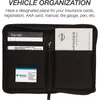 NYL Durable Registrati Titular de seguro para hombres de automóviles Licencia de conducir Cubierta Auto Documentos Bolsa de almacenamiento Titular de la tarjeta de crédito D83f #