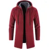 Men's Trench Coats Versatile Knitted Cardigan Plush Coat Trendy Autumn And Winter