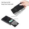 Slim alüminyum cüzdan esneklik arka poşet kimlik kredi kartı sahibi mini rfid cüzdan otomatik pop -up banka kartı kasa erkek çanta f78y#