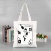 OMORI GAME CART Manga Kawaii Canvas Bag Eco Shop Bag ombro grande para mulheres Bolsa de compras dobráveis de praia H3ZD#