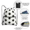 Mochila de cordão para bola de futebol com bolso com zíper Sports Gym Bag Reversível String Sackpack para malhar Y6JS #