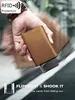 RFID SHIEDED Ultra-Thin Men's Wallet Card Bag, lämplig för ANOVUS AIR TAG TRE FACK PALLET L21H#