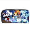 Anime Cuphead Estuche de lápices Niños Estudiante Carto Lápiz Bolsa Adolescente Cremallera Bolso Mujeres Niñas Bolsa de maquillaje Z8Nb #