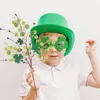 Kwiaty dekoracyjne sztuczne zieleń łodyg stem St Patricks Day Wazon pozostawia sztuczne ozdoby