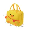 new Carto Lunch Bag Women Kawaii Duck Thick Thermal Food Storage Bags Children Large Capacity Insulated Food Bags Teacher Gift L6dP#