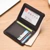 1 pc Nieuwe Super Slim Soft Wallet PU Leather Mini Credit Card Wallet Portemonnee Kaarthouders Men Men Dunne Kleine Korte Huid Wallets E7MY#