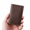 neweekend Super Slim Soft Wallet 100% en cuir véritable Mini porte-carte de crédit Portefeuilles Porte-monnaie Mince Petits porte-cartes Hommes Portefeuille b18R #