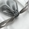 Sac en tissu de soie imitati Emballage de bijoux Cordon Busin Cadeaux Wrap Faveurs Pochettes Sacs de rangement de bonbons de fête de mariage j7kY #