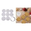 Moules de cuisson 8 pièces emporte-pièces de noël dessin animé pressable Biscuits moule fournitures de fête