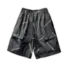 Shorts pour hommes HKSH Tide Dark Chic Ray Irrégulier Grandes poches Lâche Split Été Mode Punk Tendance Casual Genou-longueur HK0791