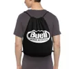 Buell Cafe Racer Racing Logo Drawstring Bags Gym Bag Nyaste Creative Shop Bag Outdoor Running O3A6#