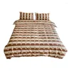Комплекты постельного белья в японском стиле, пододеяльник, современный домашний комплект из хлопковой ткани, 4 предмета, в комплект входят подходящие подушки