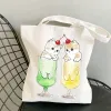 Harajuku Kawaii Y2k Anime Tote Bag Mignon Imprimé Sho Sac Pliable Boutique Sac Boutique Femme Designer Sacs À Main Shopper m1Q3 #