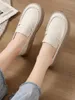 Casual Shoes Slip On For Women Woman Footwear Leather High Platform Designer Comfortable And Elegant Sale Quality Trends 2024 Korean A