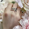 Cluster Rings High Quality SV925 OT S925 Ring French Luxury Jewelry Sterling Silver For Women Holiday Gift Wholesale Price