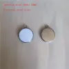 Charmes sublimation Blank bijoux accessoires rond Round Charms Hot Transfer Printing Consommations Supplies 50pieces / Lot