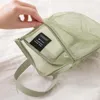 Bolsos de almacenamiento de tocador de maquillaje de malla bolsos de mano de viaje portátiles de la ducha de la ducha del ala organizador colgante organizador cosmético de la bolsa B8OJ#