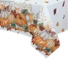 Tavolo panno ringraziamento raccolto autunnale rettangolo del rettangolare cucina decorazione tavolo riutilizzabile decorazione per feste tovaglia impermeabile y240401