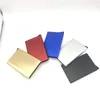 slim Aluminum Wallet With Elasticity Back Pouch ID Credit Card Holder Mini RFID Wallet Automatic Pop up Bank Card Case 22Cu#