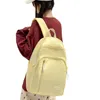 Skolväskor japanska kvinnor Enkel fast färg ryggsäck stor kapacitet Vattentät väska för resor och vardagligt bruk