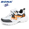 Casual Shoes BONA 2024 Designers Trendy Kids Children Sneakers Child Running Walking Tennis Footwear Boys Girls Sport