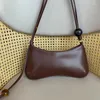 Umhängetaschen Frauen Marke Design Einfarbig PU Unterarm Tasche Metall Buchstaben Single Mit Perlen Vielseitig Party Kleine Quadrat