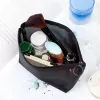 1pcs Kadın Kozmetik Çantaları Seyahat Neceser Siyah Tuvalet Kiti Şeffaf Makyaj Organizatör Kanat Torbası Küçük Büyük Makyaj Çantası 70GX#