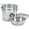 Наборы посуды Cuisinart, набор из 4 предметов, 12 литров, классическая пароварка для пасты из нержавеющей стали от шеф-повара 77-412P1