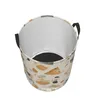 Laundry Bags Foldable Basket For Dirty Clothes Vintage Monochromatic Terrazzo Storage Hamper Kids Baby Home Organizer