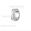 Designer jewelry Premium Bou cheron gear ring Ring for men and women turning titanium steel black and white ceramics handsome transfer luxury jewelry Valentine's Day