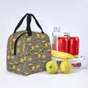 cstructi Truck On Gray Insulated Lunch Bag Cooler Bag Reusable Large Tote Lunch Box Food Handbags School Travel l9JC#